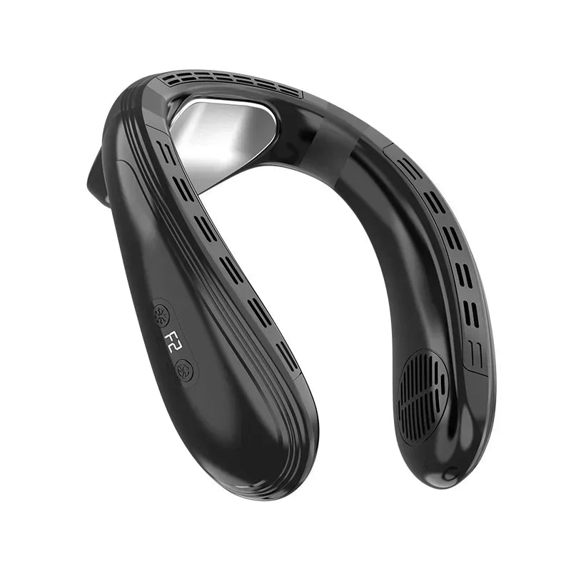 New Neck Air Conditioner Portable Neck Fan Rechargeable Semiconductor Cooling Bladeless Fan Wearable Cooler multi purpose