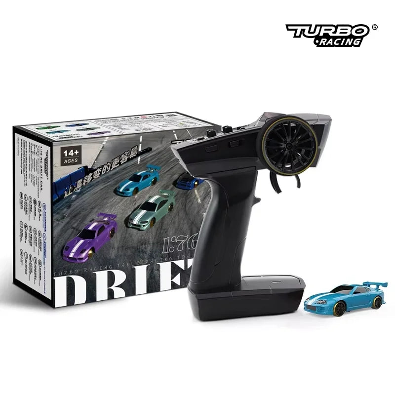 TURBO RACING C61 C62 C63 C64 C74 1/76 MINI RC Electric Remote Control Model Car Drift Racing Adult Desktop Toys