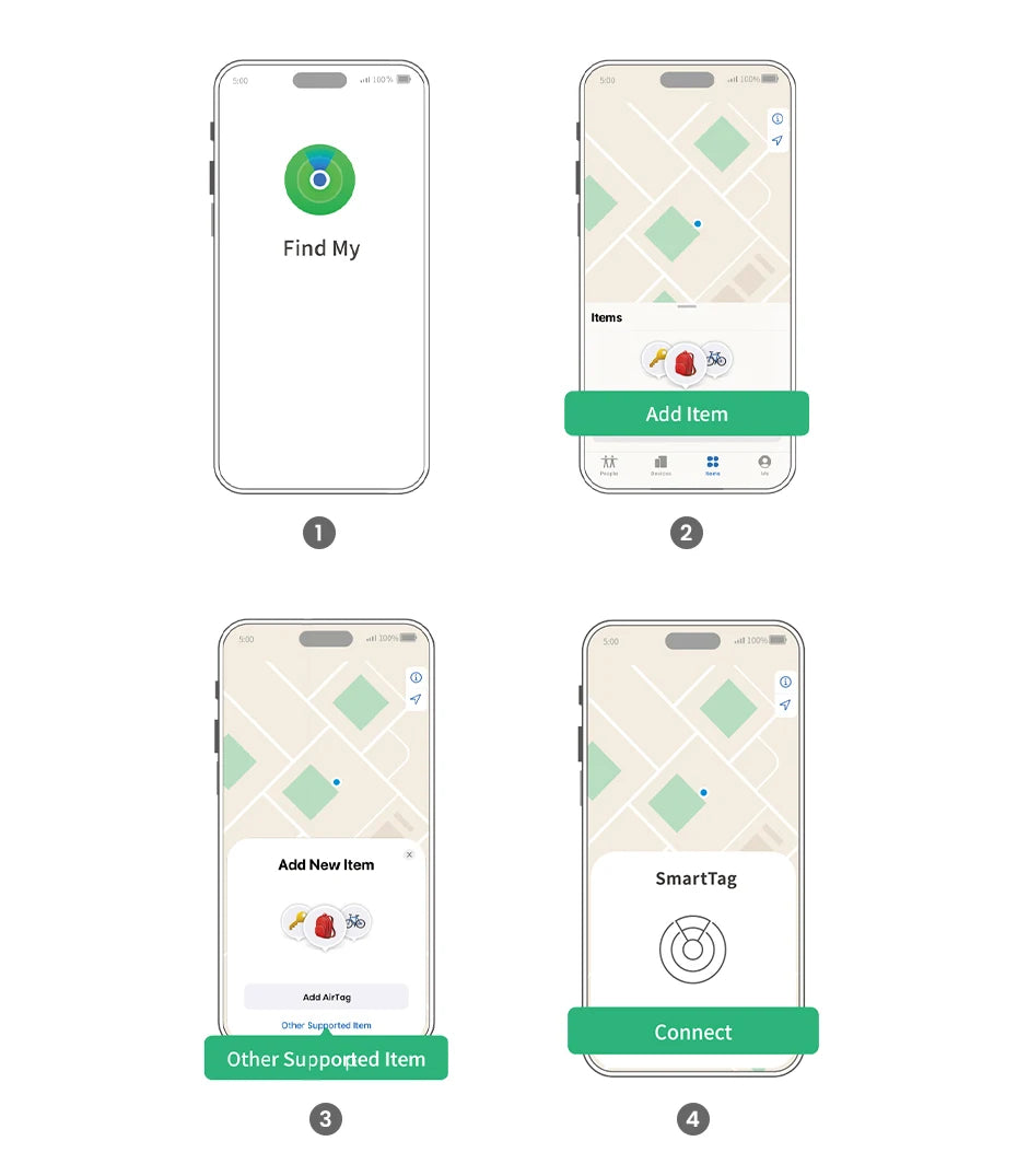 UGREEN Finder Security SmartTrack Link SmartTag With Apple Find My Key Bluetooth Tracker For Earbud Luggage MFi Phone Finder IOS