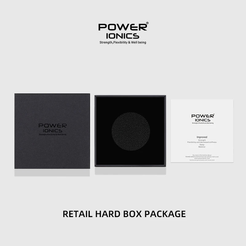 Power Ionics 3000 iones/cc Ironman Titanio Germanio FIR Fibra de Carbono Bio Reloj Pulsera de Golf con Grabado Grabado Gratis