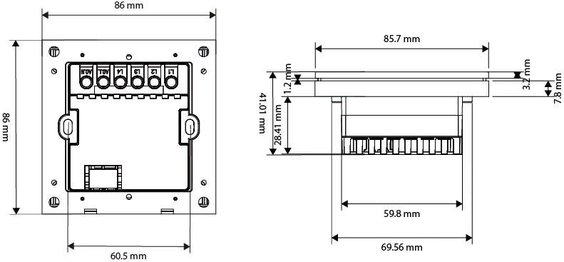 F3-pro Tuya Smart Central Control Panel ZigBee Wall Switch Home Automation Wireless Lighting Control System