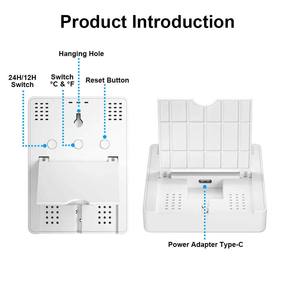 Weather Station RF433 Wireless Indoor Room Thermometer Digital WIFI Temperature Hygrometer Multiple Outdoor Sensors Smart Life