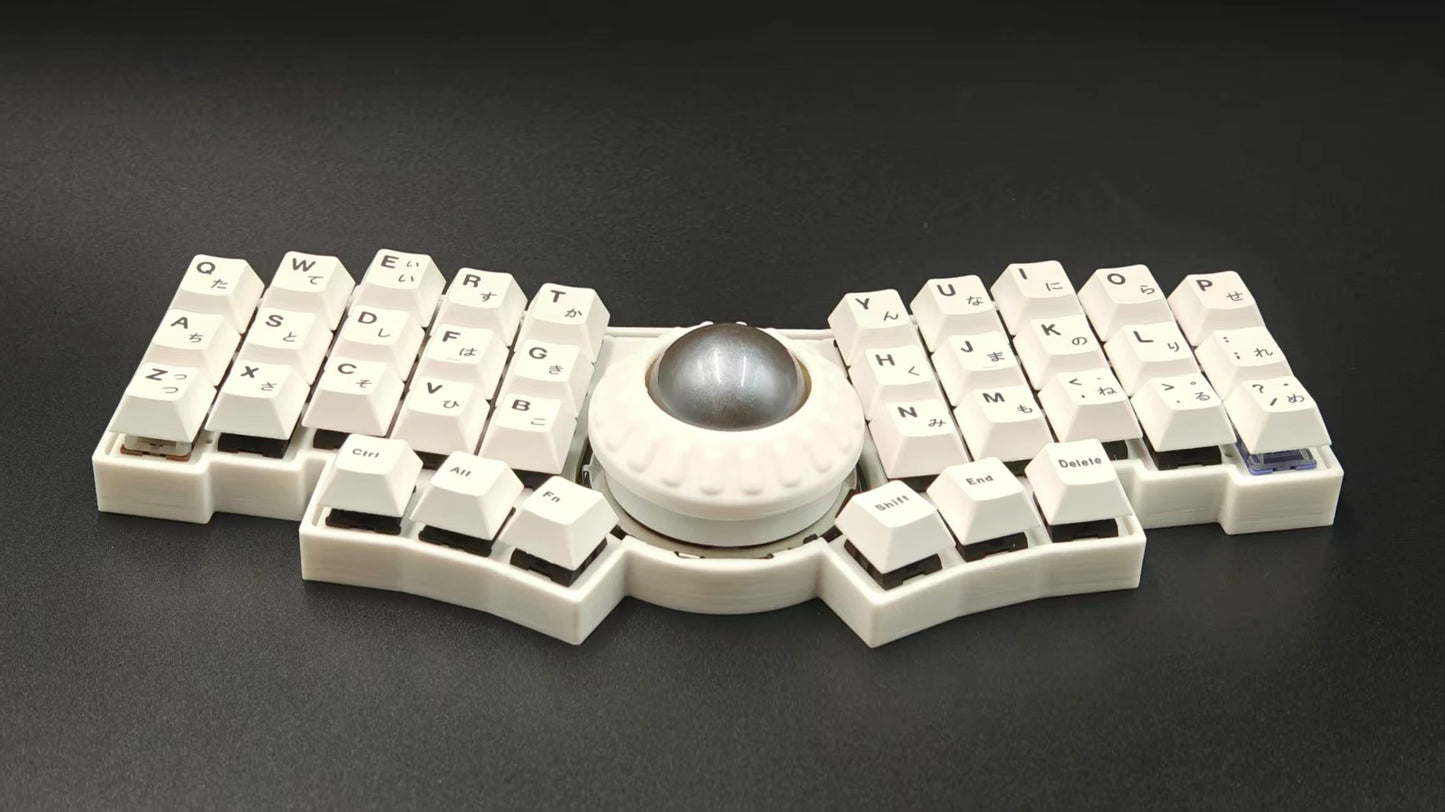 C35 Ball Keyboard Trackball Wired Keyboard Kit With Oled Rp2040 Supports Vial Mechanical Keyboad Rgb Matrix Lighting 10 Layers