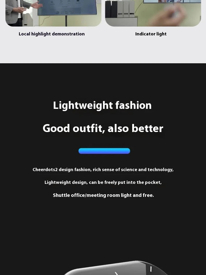 Cheerdots2 Split Air Notebook Wireless Mouse Speech Pen Mute Bluetooth Ai Intelligent Laser Ppt Flip The Page Brush The Video