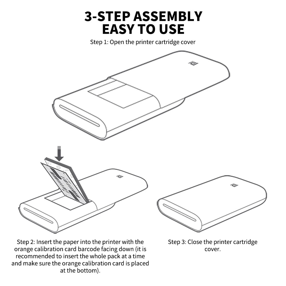 Xiaomi mijia AR Printer 300dpi Portable Photo Mini Pocket With Share 500mAh Picture Printer Pocket Printer Work With Mihome APP