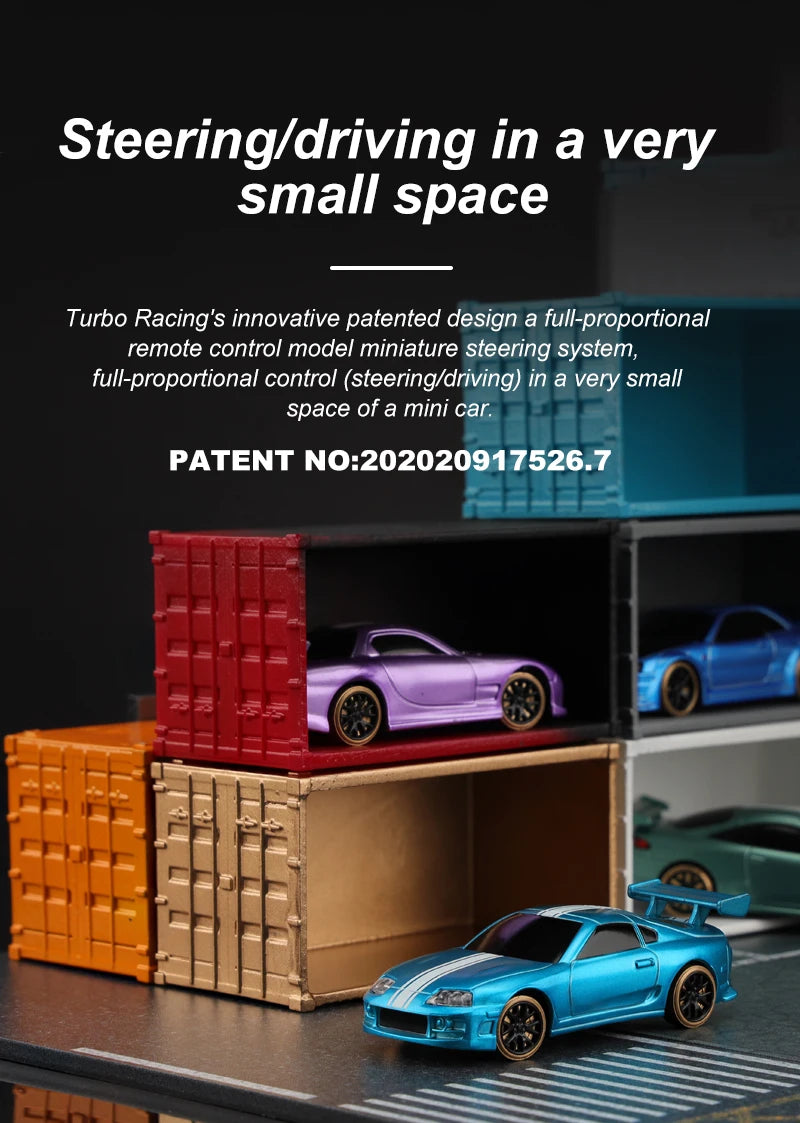 TURBO RACING C61 C62 C63 C64 C74 1/76 MINI RC Electric Remote Control Model Car Drift Racing Adult Desktop Toys