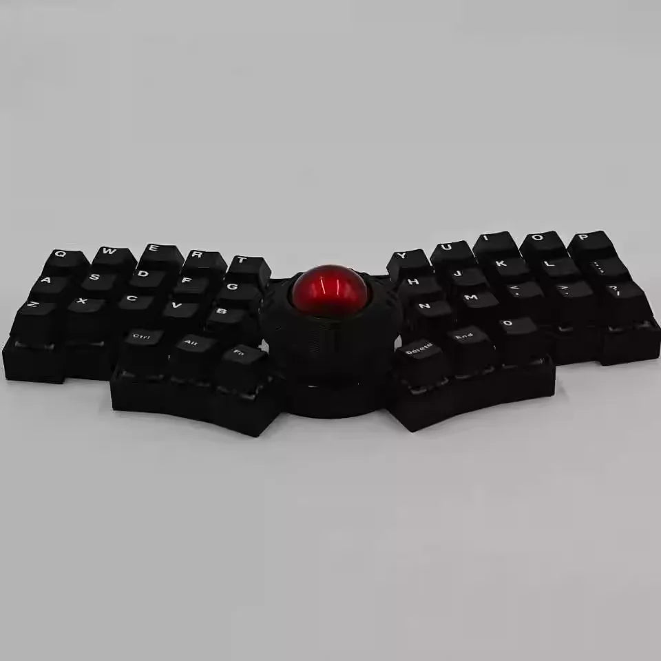 C35 Ball Keyboard Trackball Wired Keyboard Kit With Oled Rp2040 Supports Vial Mechanical Keyboad Rgb Matrix Lighting 10 Layers