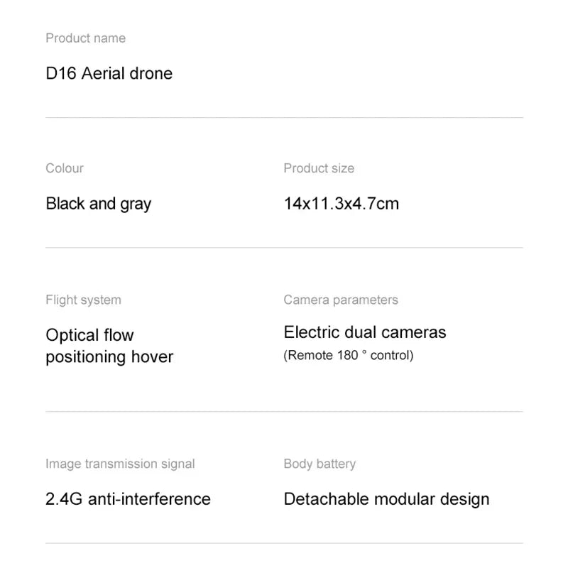 Xiaomi D16 Mini Drone 8K HD Dual Camera Profesional 180° Electric Adjustable GPS Positioning Obstacle avoidance Bushless UAV