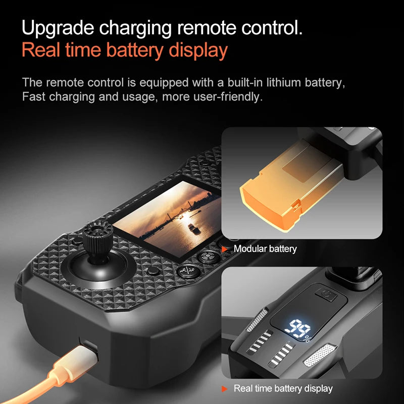 Xiaomi New M6 Drone Professional 8K Camera Dron 5G WIFI FPV UAV With screen remote control RC Dron avoidance Aerial Quadcopter