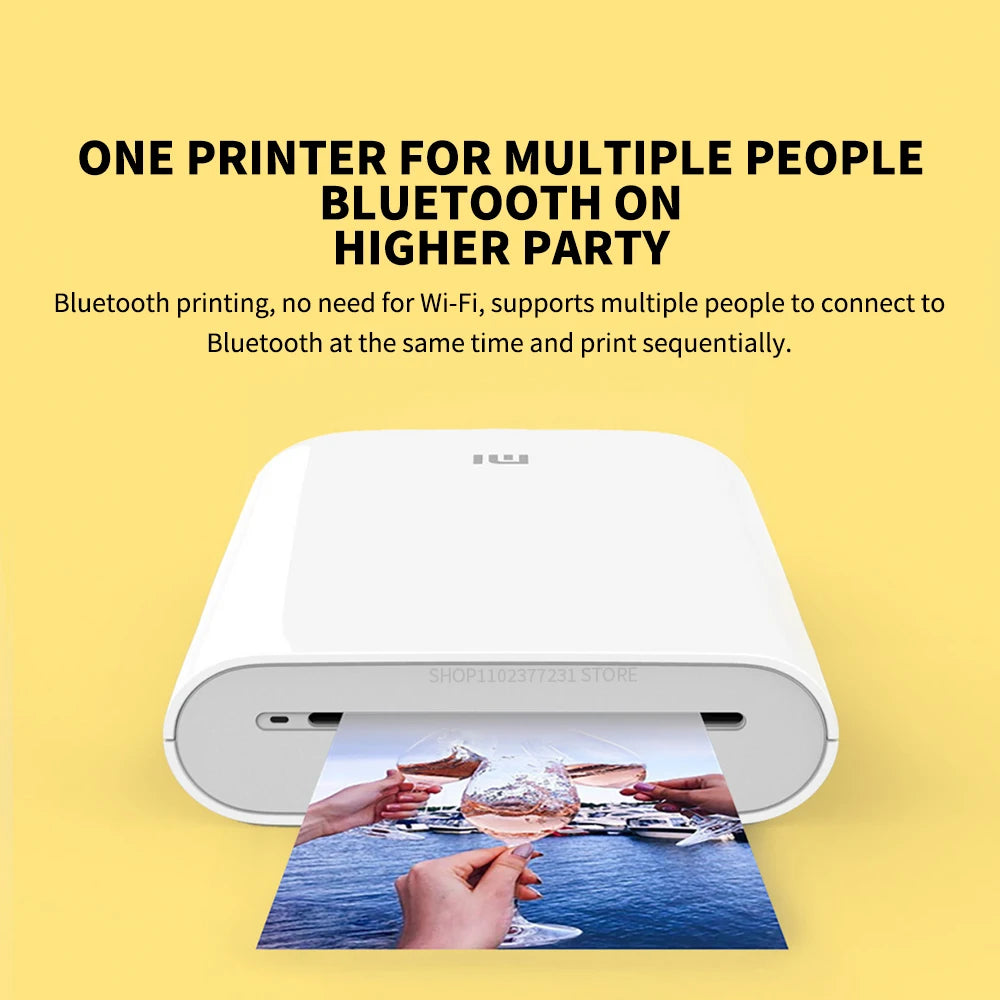 Xiaomi mijia AR Printer 300dpi Portable Photo Mini Pocket With Share 500mAh Picture Printer Pocket Printer Work With Mihome APP