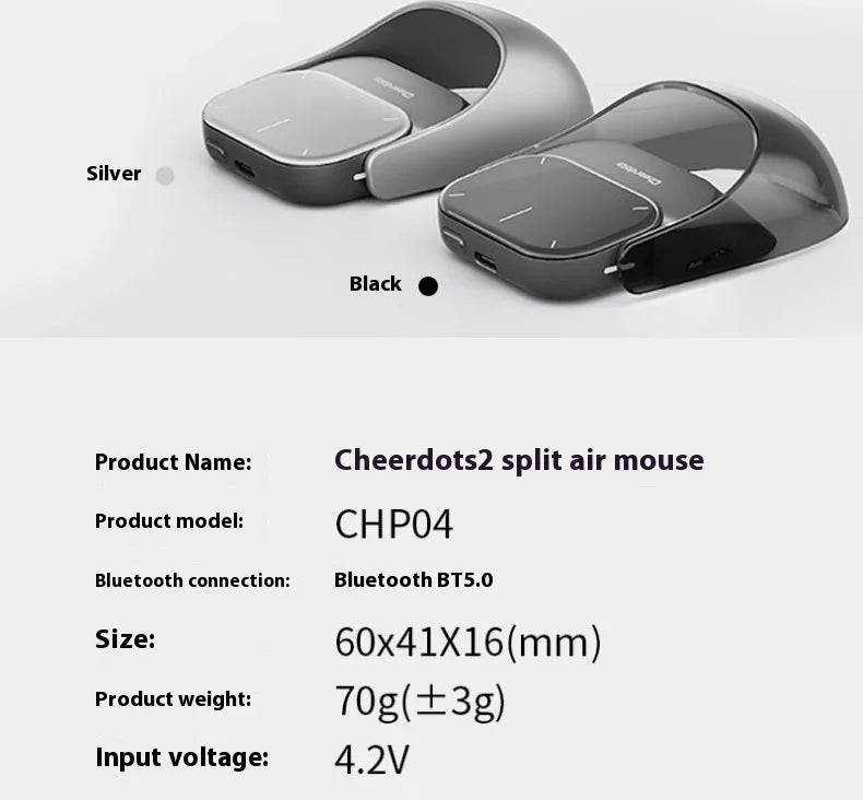 Cheerdots2 Split Air Notebook Wireless Mouse Speech Pen Mute Bluetooth Ai Intelligent Laser Ppt Flip The Page Brush The Video