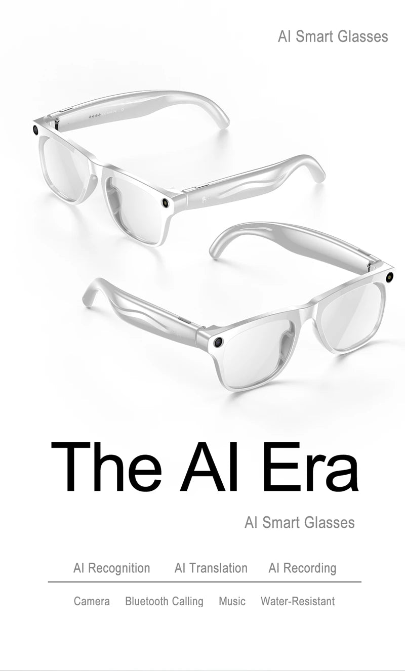 Xiaomi Mijia 4K HD Color Changing AI Smart Glasses Chat GPT 100MP Camera Bluetooth Call Voice Assistant  Control Smart Glasses