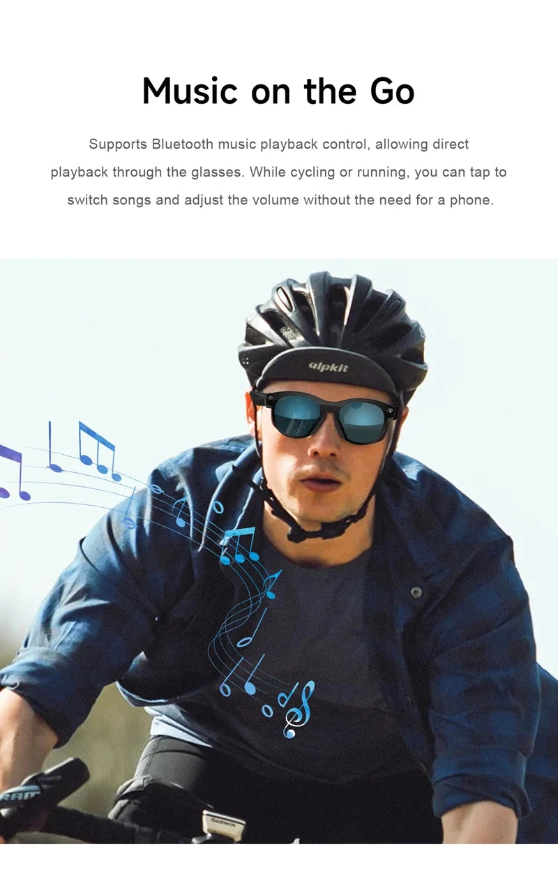 Xiaomi 6K HD AI Smart Camera Glasses Multifunctional Bluetooth Calling Voice Assistant Music Player Translation Camera Glasses