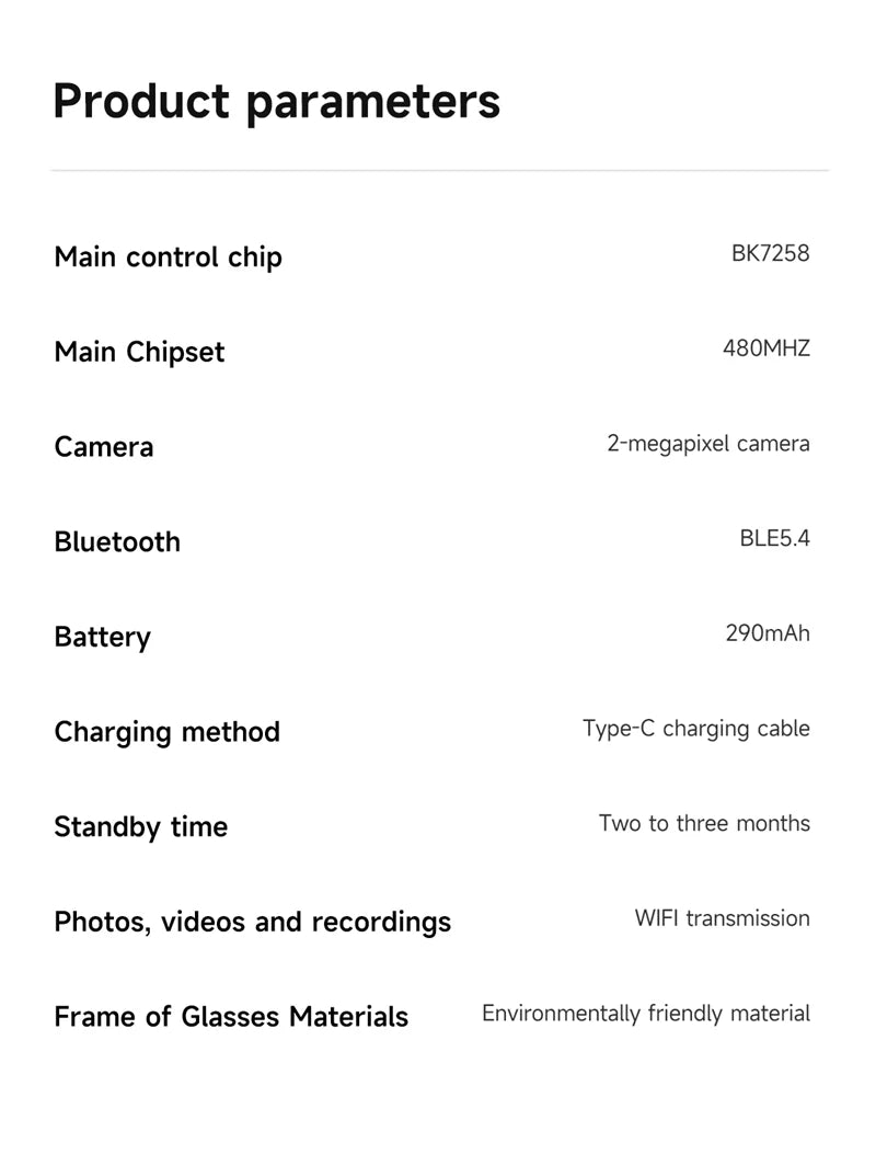 Xiaomi 6K HD AI Smart Camera Glasses Multifunctional Bluetooth Calling Voice Assistant Music Player Translation Camera Glasses