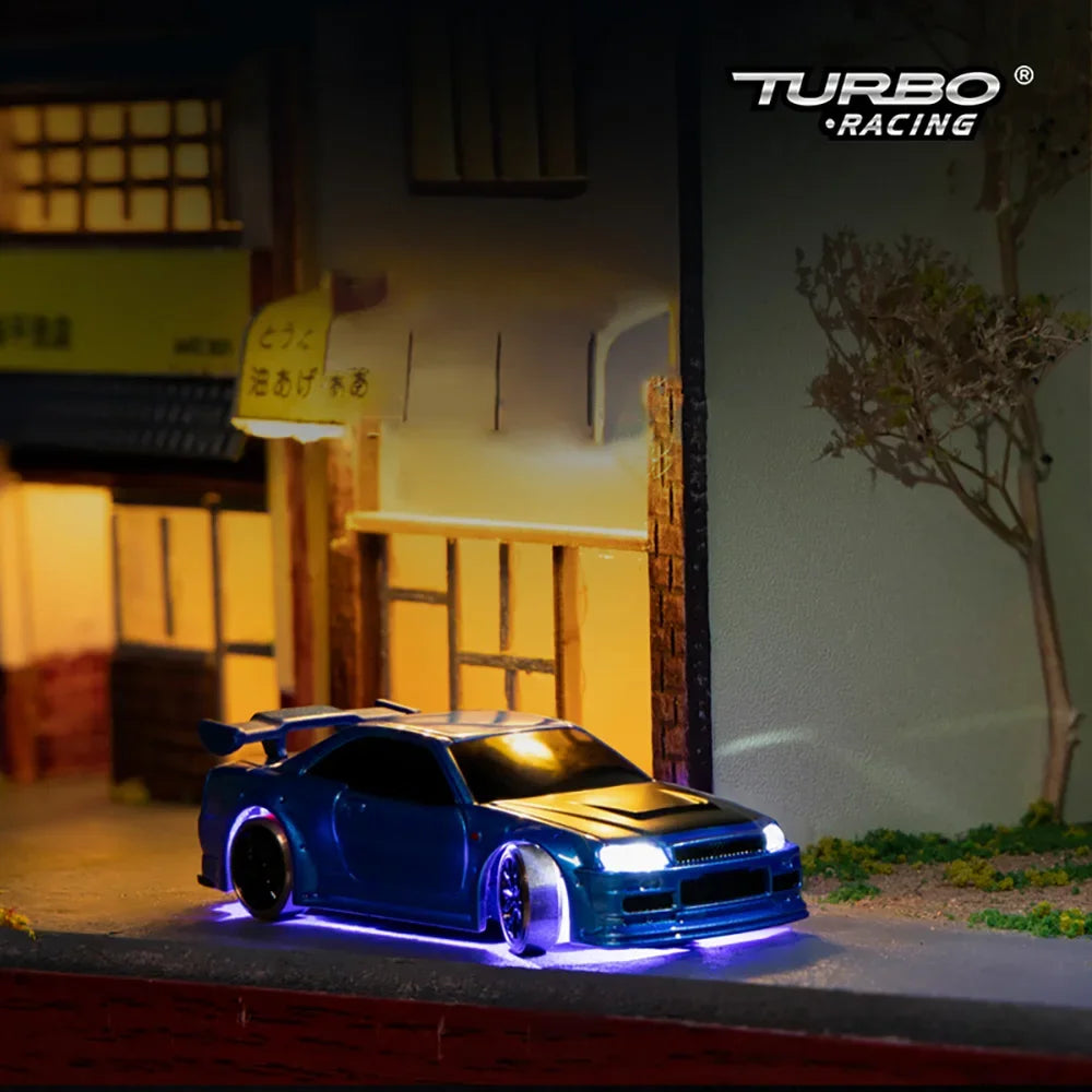 TURBO RACING C61 C62 C63 C64 C74 1/76 MINI RC Electric Remote Control Model Car Drift Racing Adult Desktop Toys
