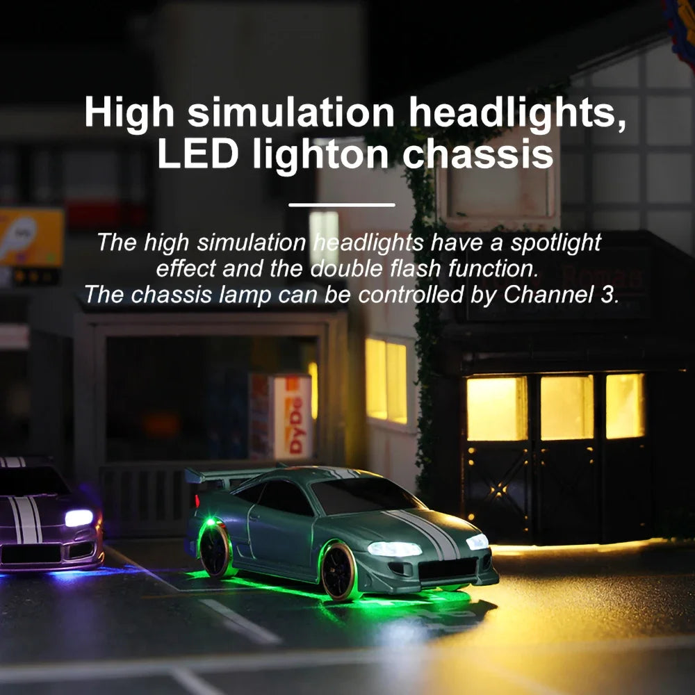 TURBO RACING C61 C62 C63 C64 C74 1/76 MINI RC Electric Remote Control Model Car Drift Racing Adult Desktop Toys