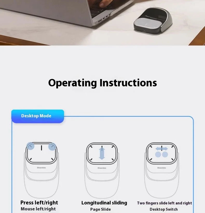 Cheerdots2 Split Air Notebook Wireless Mouse Speech Pen Mute Bluetooth Ai Intelligent Laser Ppt Flip The Page Brush The Video