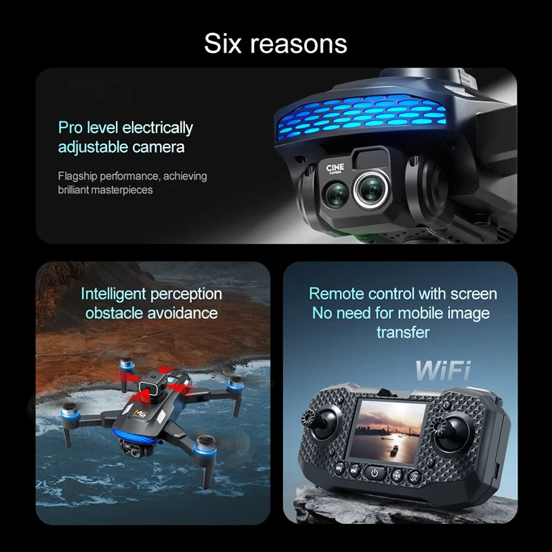 Xiaomi New M6 Drone Professional 8K Camera Dron 5G WIFI FPV UAV With screen remote control RC Dron avoidance Aerial Quadcopter