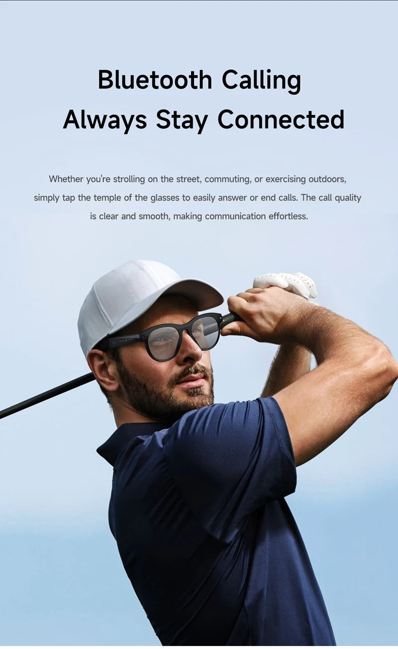 Xiaomi 6K HD AI Smart Camera Glasses Multifunctional Bluetooth Calling Voice Assistant Music Player Translation Camera Glasses