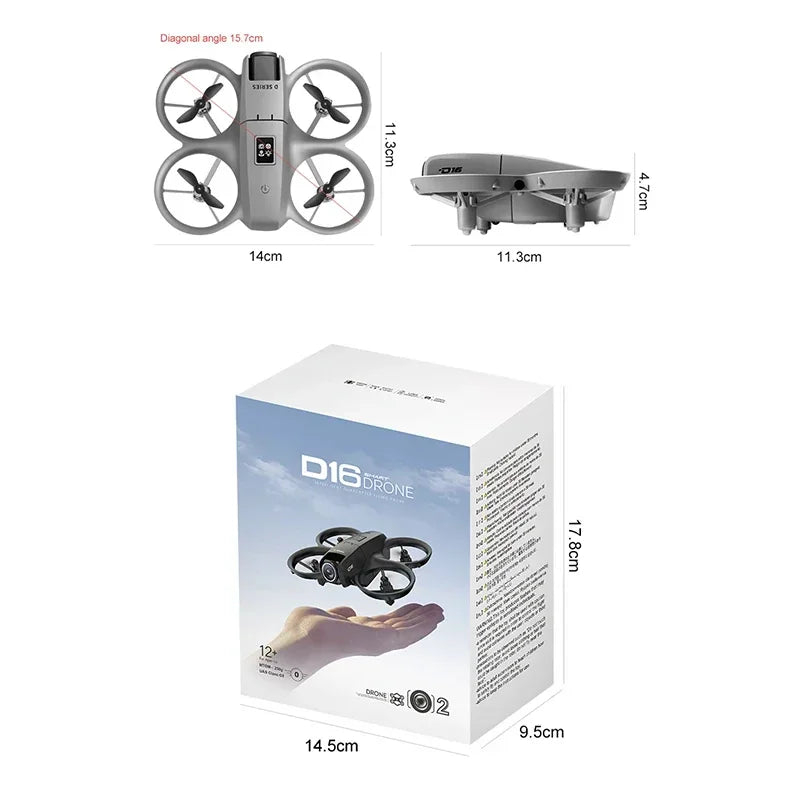 Xiaomi D16 Mini Drone 8K HD Dual Camera Profesional 180° Electric Adjustable GPS Positioning Obstacle avoidance Bushless UAV