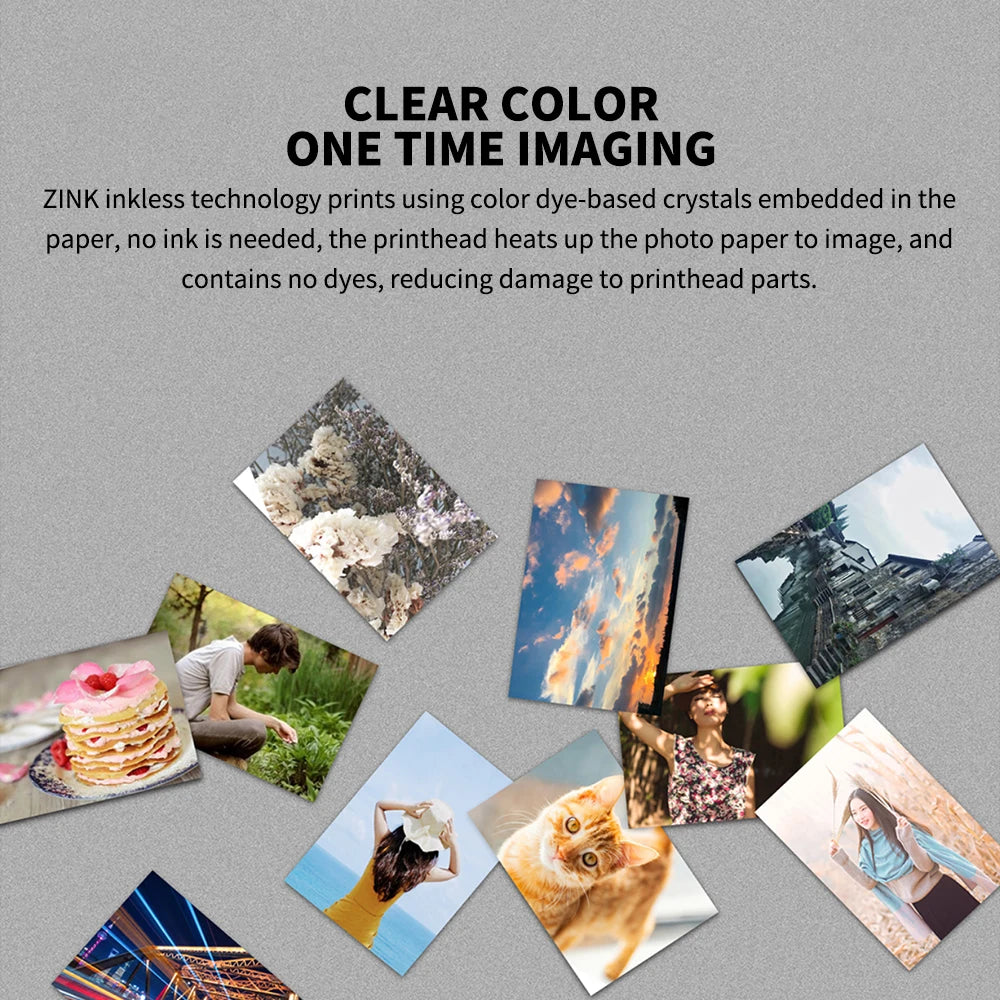 Xiaomi mijia AR Printer 300dpi Portable Photo Mini Pocket With Share 500mAh Picture Printer Pocket Printer Work With Mihome APP