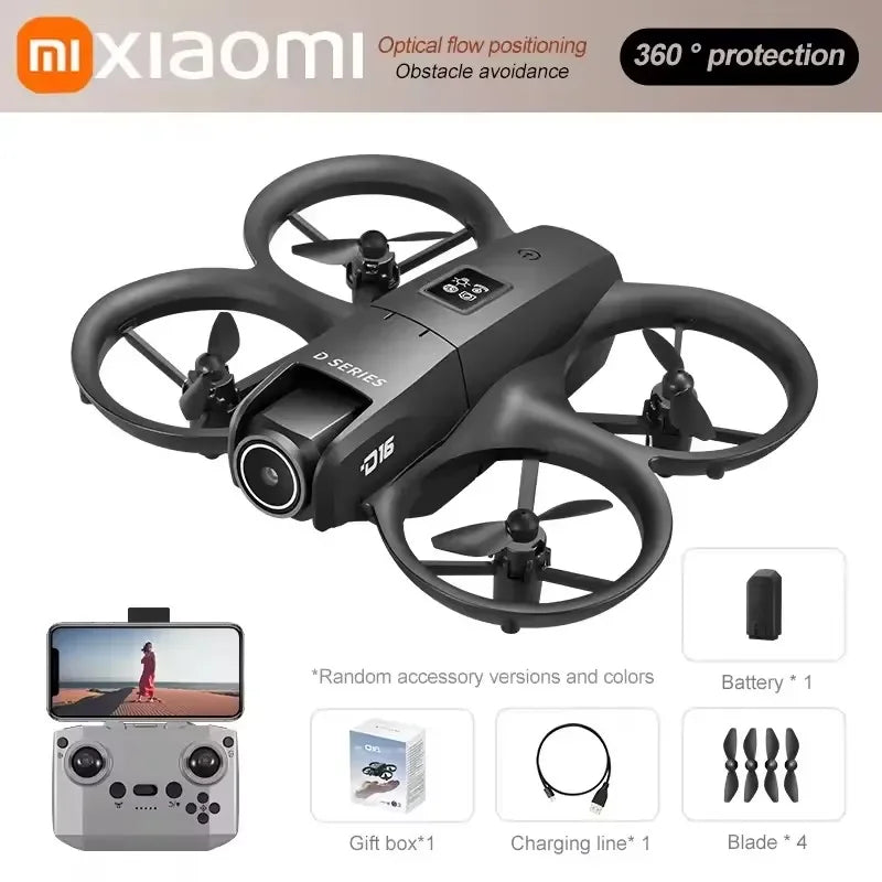 Xiaomi D16 Mini Drone 8K HD Dual Camera Profesional 180° Electric Adjustable GPS Positioning Obstacle avoidance Bushless UAV