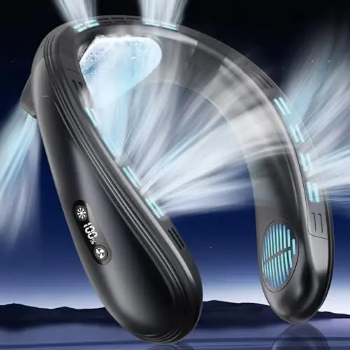New Neck Air Conditioner Portable Neck Fan Rechargeable Semiconductor Cooling Bladeless Fan Wearable Cooler multi purpose