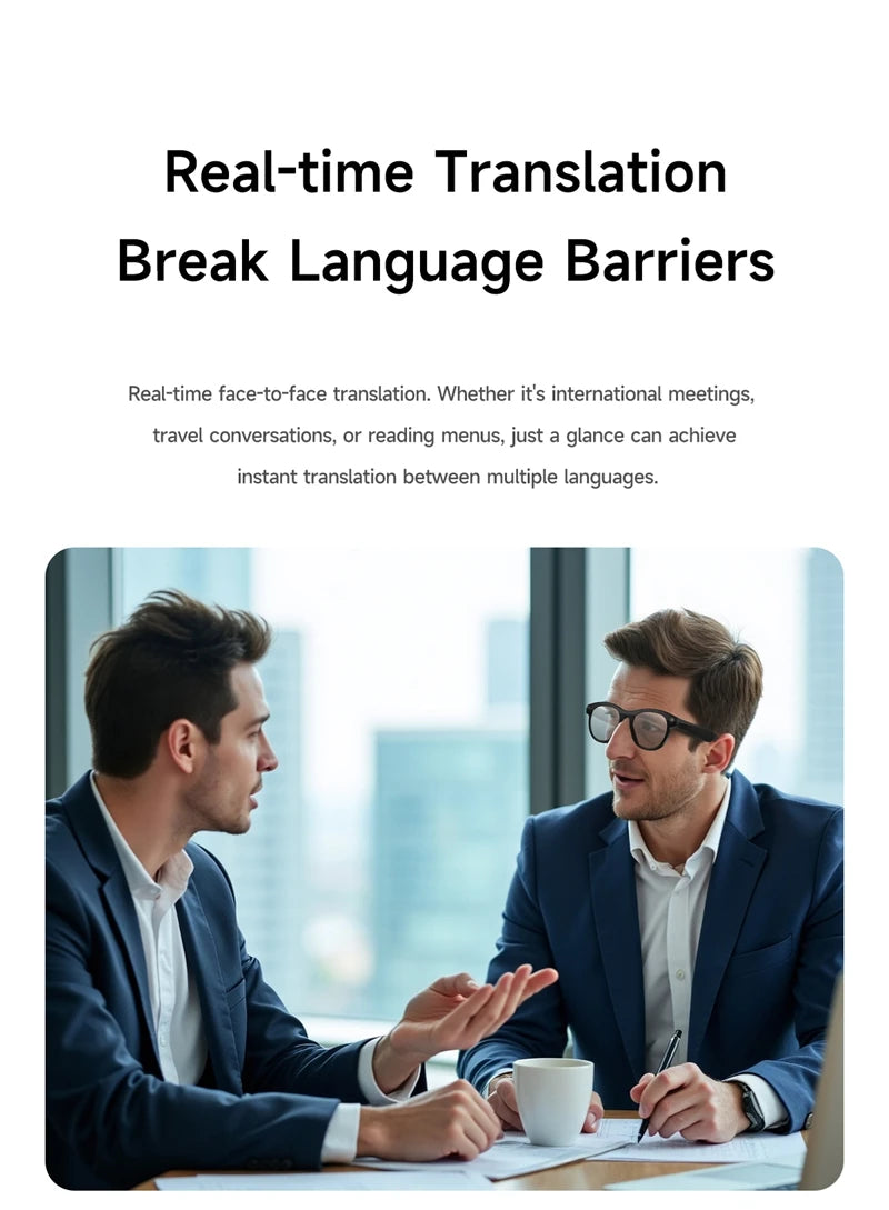 Xiaomi 6K HD AI Smart Camera Glasses Multifunctional Bluetooth Calling Voice Assistant Music Player Translation Camera Glasses