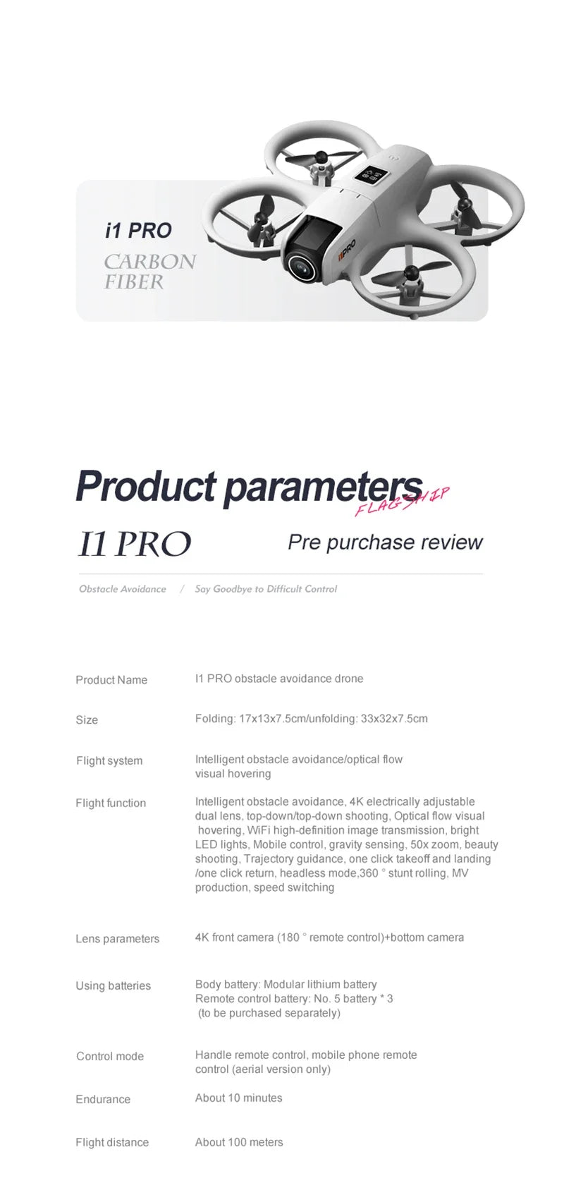 Xiaomi i1PRO Drone 8K HD Camera Professional 5G WIFI Brushless FPV UAV With Screen Remote Control Avoidance Aerial UAV RC20000M