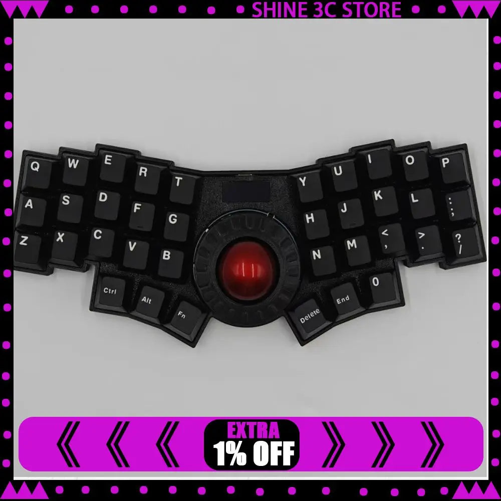 C35 Ball Keyboard Trackball Wired Keyboard Kit With Oled Rp2040 Supports Vial Mechanical Keyboad Rgb Matrix Lighting 10 Layers