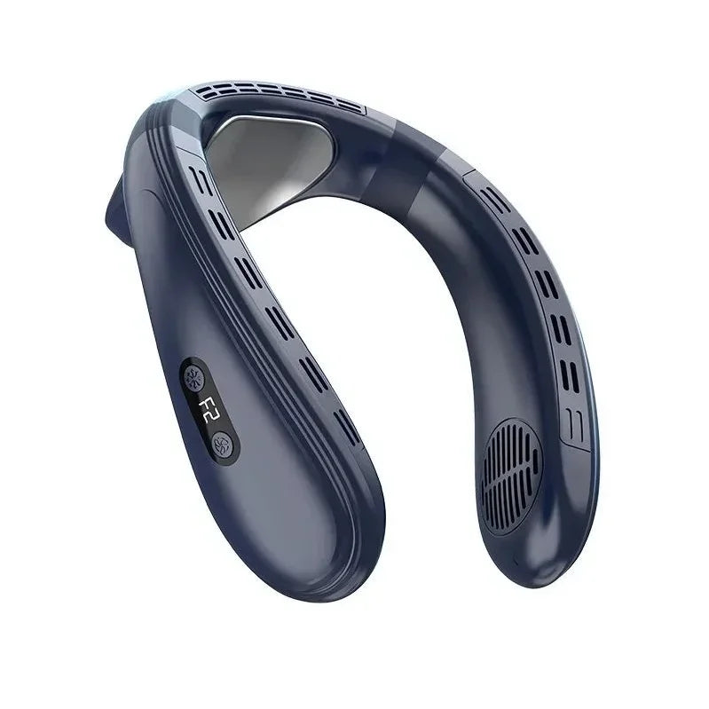 New Neck Air Conditioner Portable Neck Fan Rechargeable Semiconductor Cooling Bladeless Fan Wearable Cooler multi purpose
