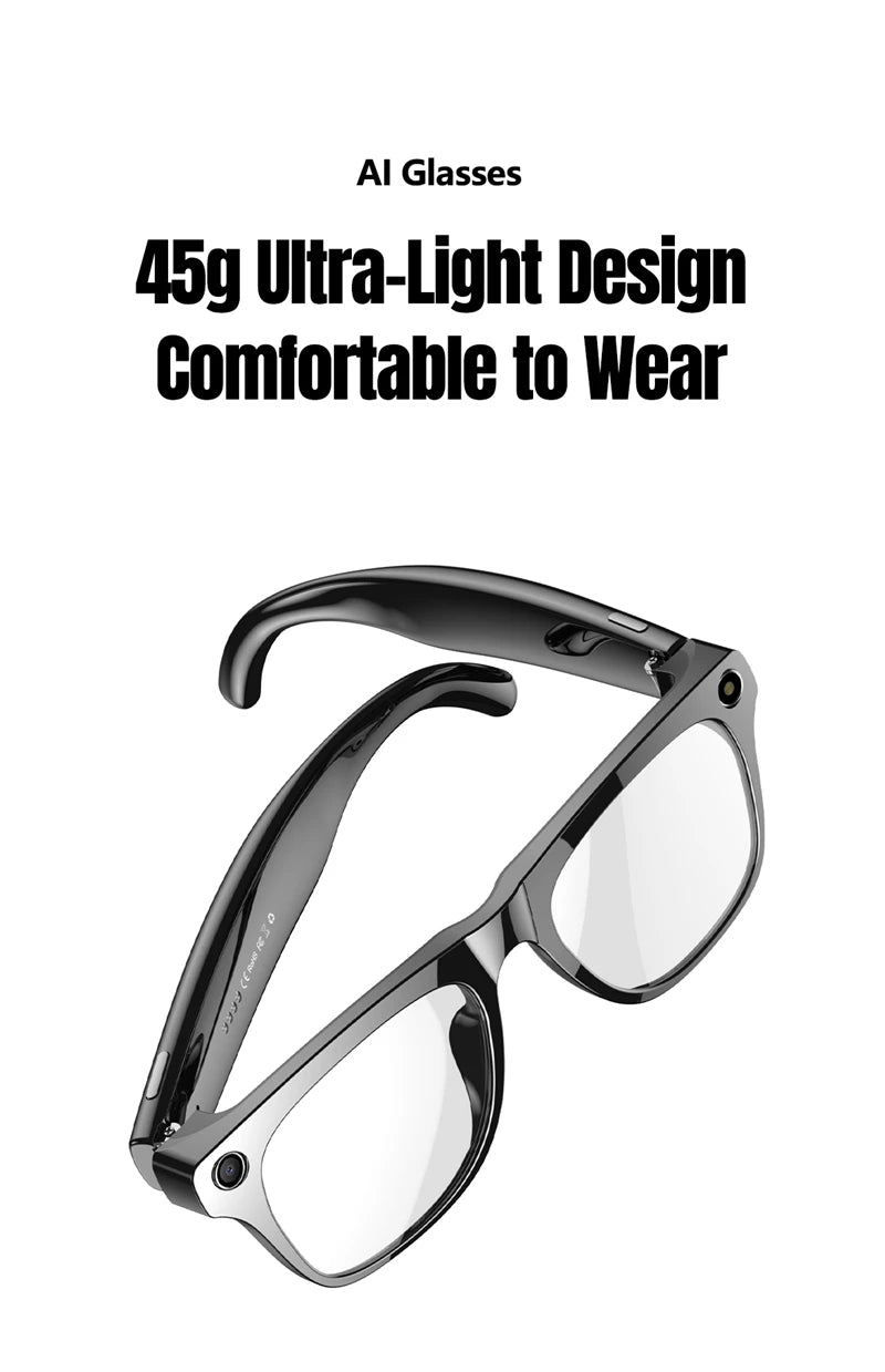 Xiaomi Mijia 4K HD Color Changing AI Smart Glasses Chat GPT 100MP Camera Bluetooth Call Voice Assistant  Control Smart Glasses