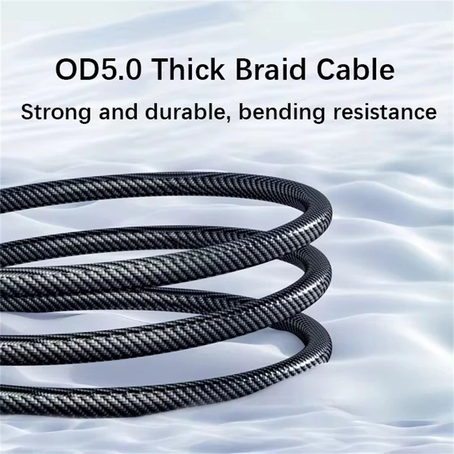 NNBILI 120W USB C and USB A charging cables with LED display screen, USB C=C-C，USB A=A-C,Xiaomi iPhone、 Samsung not compatible