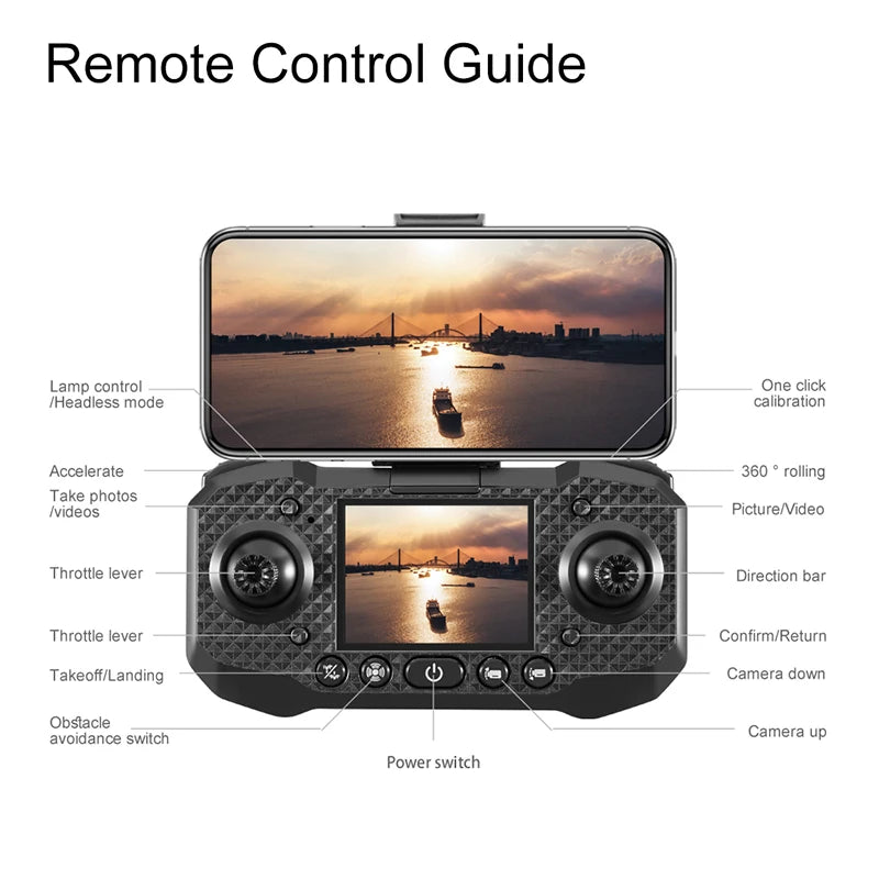 Xiaomi New M6 Drone Professional 8K Camera Dron 5G WIFI FPV UAV With screen remote control RC Dron avoidance Aerial Quadcopter