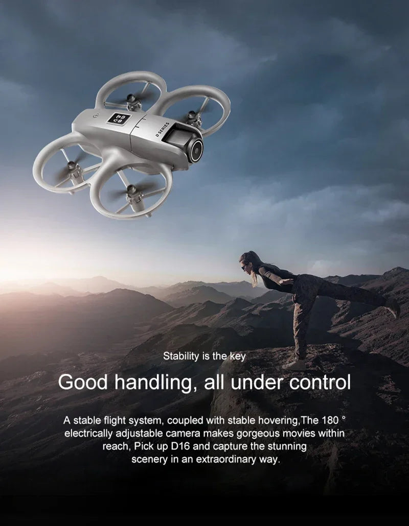 Xiaomi D16 Mini Drone 8K HD Dual Camera Profesional 180° Electric Adjustable GPS Positioning Obstacle avoidance Bushless UAV