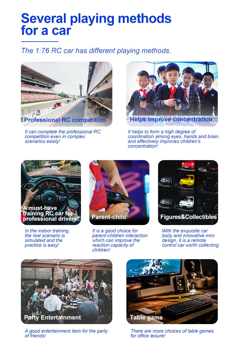 TURBO RACING C61 C62 C63 C64 C74 1/76 MINI RC Electric Remote Control Model Car Drift Racing Adult Desktop Toys