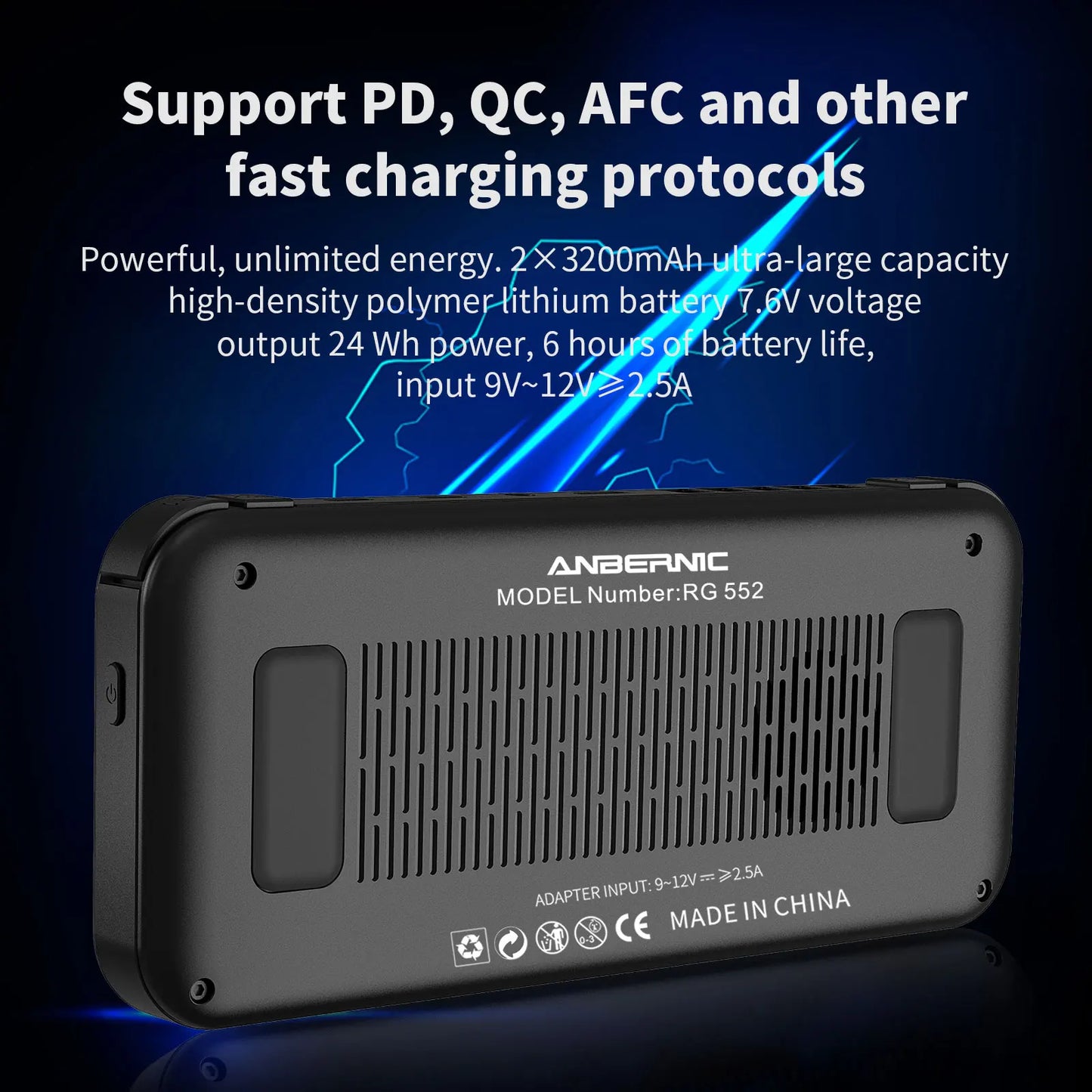 ANBERNIC RG552  Handheld Game Console 5.36‘’ IPS Screen Android Linux Dual Systems Retro Video Game Player Built in 4000+ Games