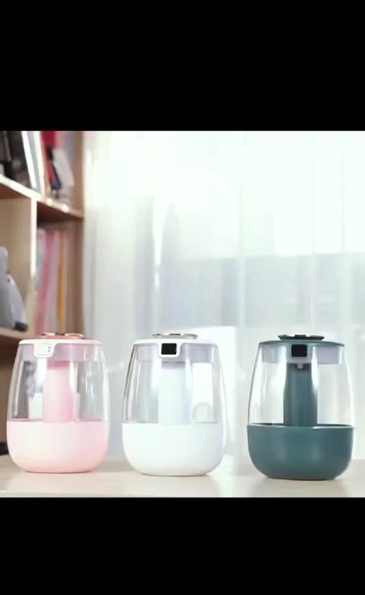 Air Humidifier 1300ml Large Capacity Aroma Humidifier Double Nozzle Essential Oil Humidifier for Home Bedroom with Night Light